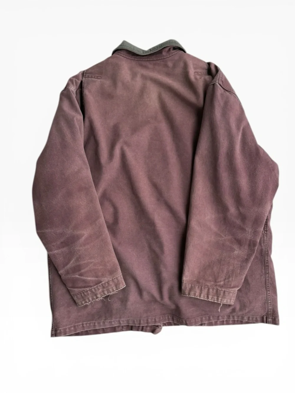 Vintage L.L. Bean PrimaLoft Field Coat Faded Canvas Plaid Lined Chore Jacket XL - Picture 4 of 8